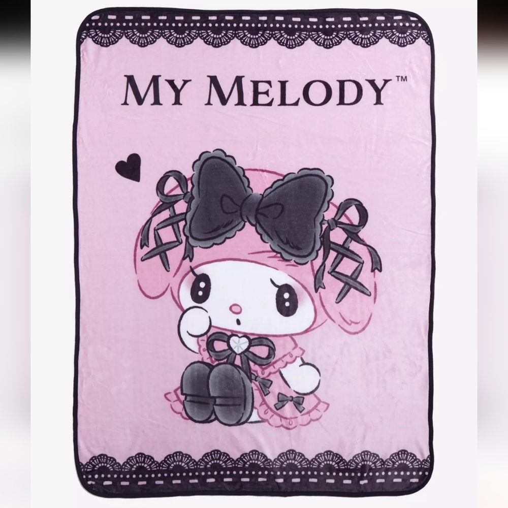 My Melody Lolita Throw Blanket